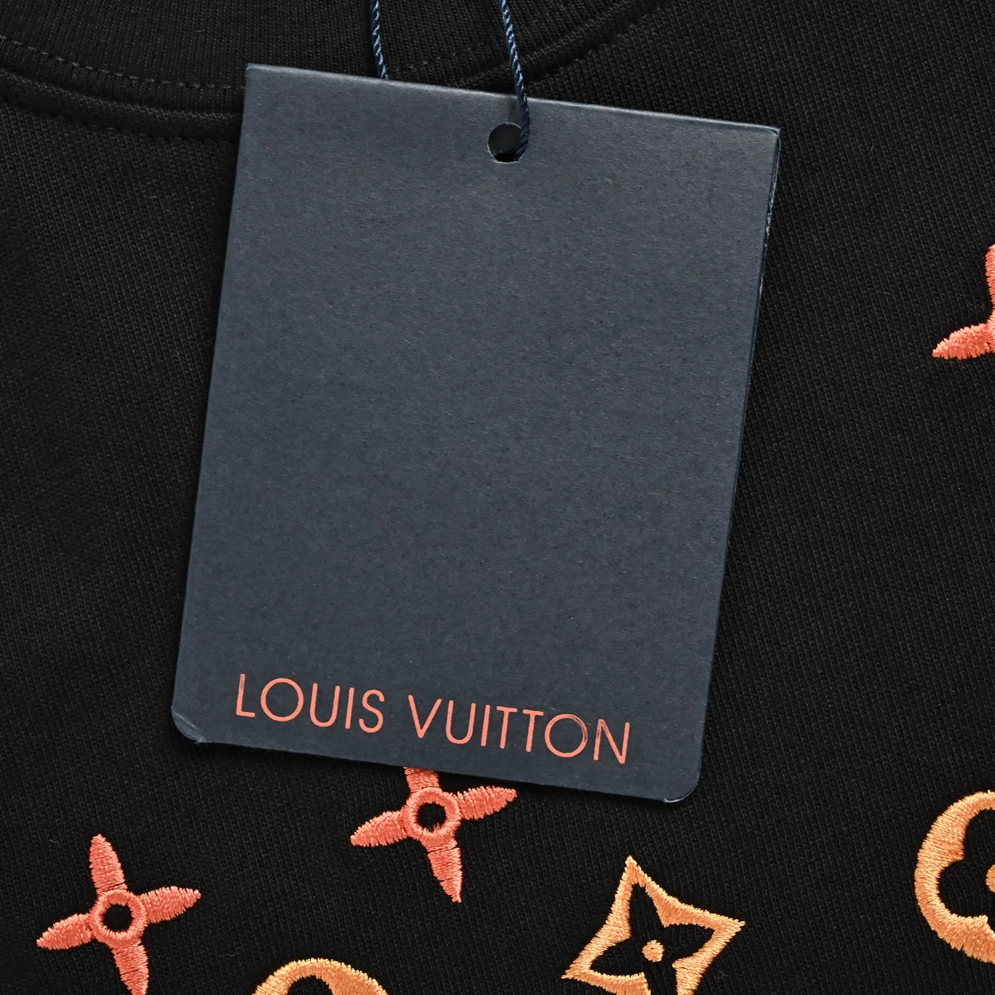Louis Vuitton/Louis Vuitton full-width three-flower printed embroidered short sleeves